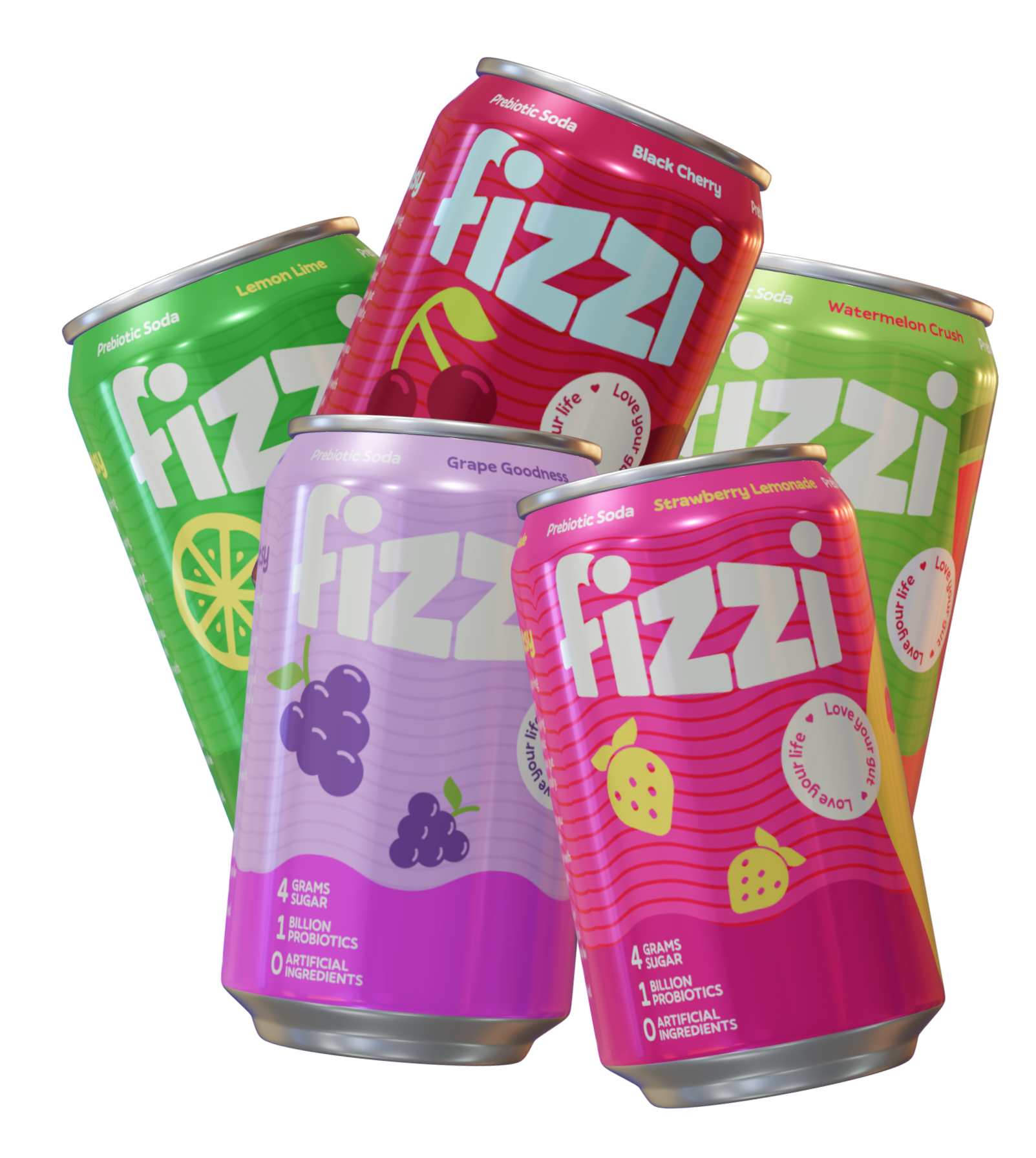 All Fizzi can flavors